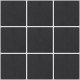 Ceramic High Relief Tile Negro Matte